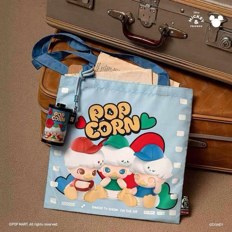 ［現貨 正品保證］POPMART泡泡瑪特DIMOO WORLD × 迪士尼 收納包盲盒 帆布袋 環保購物袋 背包吊飾-細節圖2