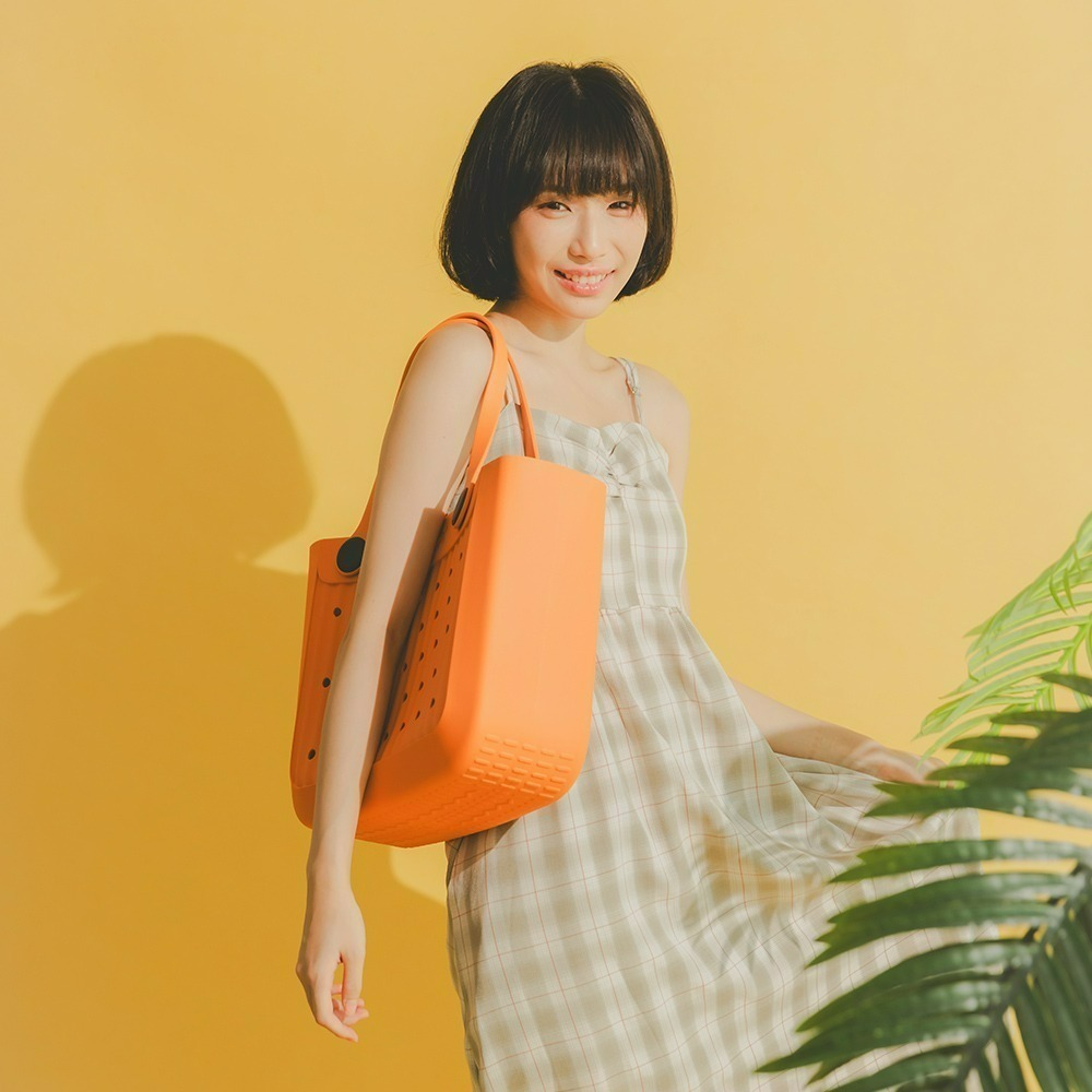 肩背漫遊包 EVA包 防水包 大容量包 媽媽包 媽媽包 沙灘包 托特包 野餐包 海灘包 戲水包 一體成型 底部止滑-細節圖6