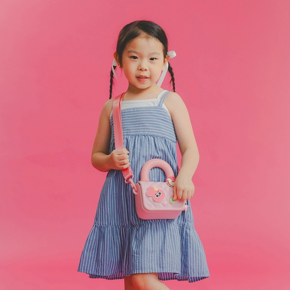 兒童樂樂包 兒童包 兒童包包 輕量防水 EVA材質 好清潔 一體成型 繽紛可愛 全防水 可愛童趣 可調式肩背帶 可換式-細節圖3