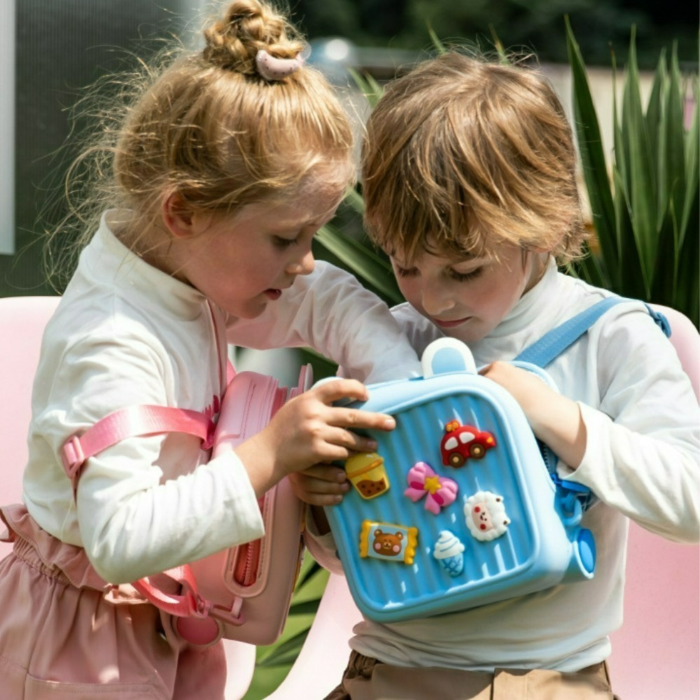 兒童雙肩旅行小包 兒童包包 兒童禮物 防水包 EVA 全防水 超輕量 兒童包 可調節背帶 一體成型 親子出遊-細節圖5