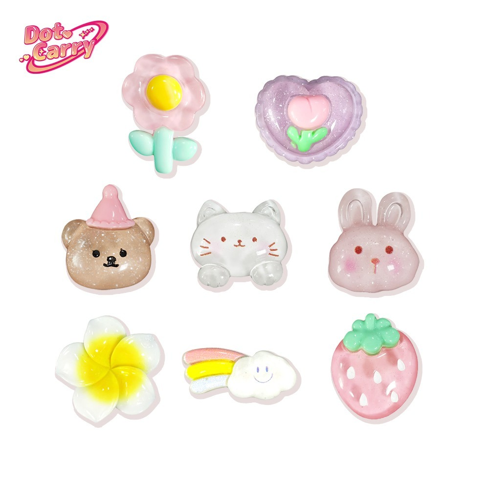 【Dot.Carry】飾扣-樹脂系列 森林派對(8入) 洞洞包飾扣 洞洞鞋鞋扣 洞洞鞋-細節圖2