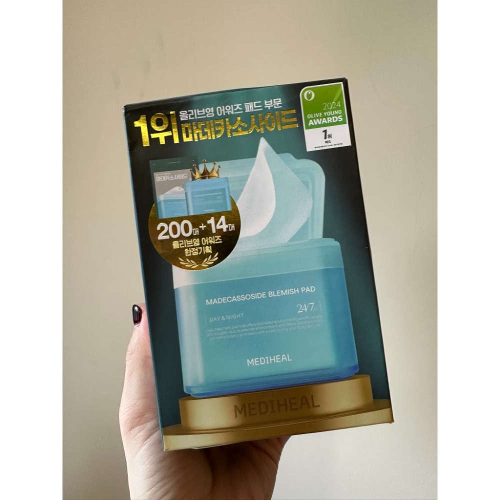 韓國 Mediheal 化妝水調理棉片 積雪草修復抗敏柔膚棉片 200片裝-規格圖1