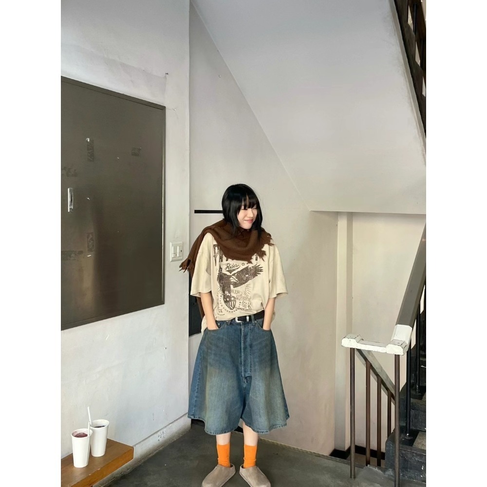 正韓 老鷹厚版短袖T 現貨米-規格圖4