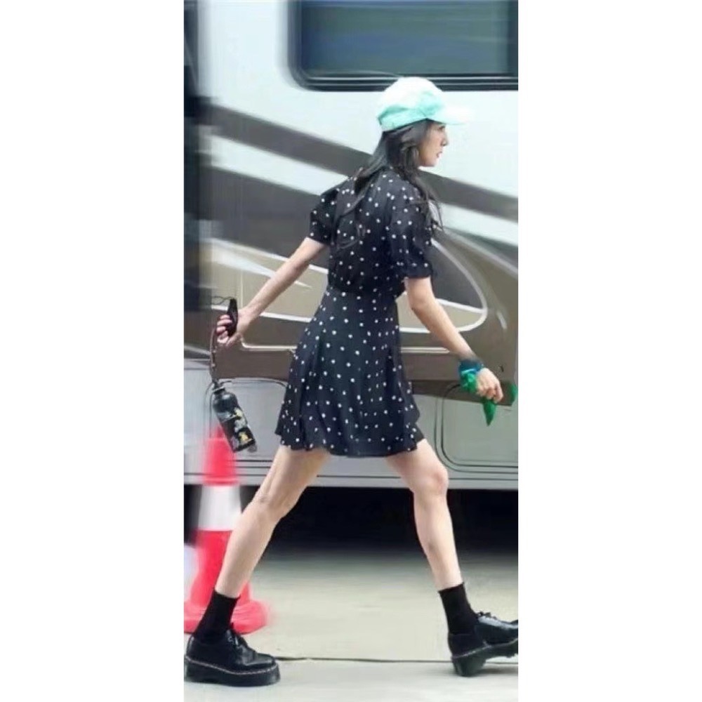 韓國 明星同款素色捲捲襪 黑白現貨在台-細節圖2