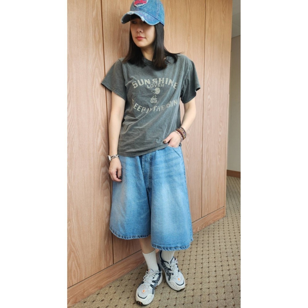 正韓 七分牛仔褲裙 M現貨-細節圖7