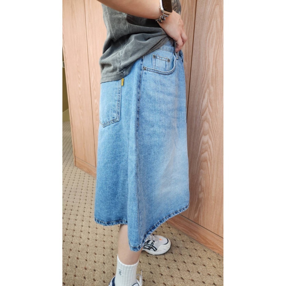 正韓 七分牛仔褲裙 M現貨-細節圖9