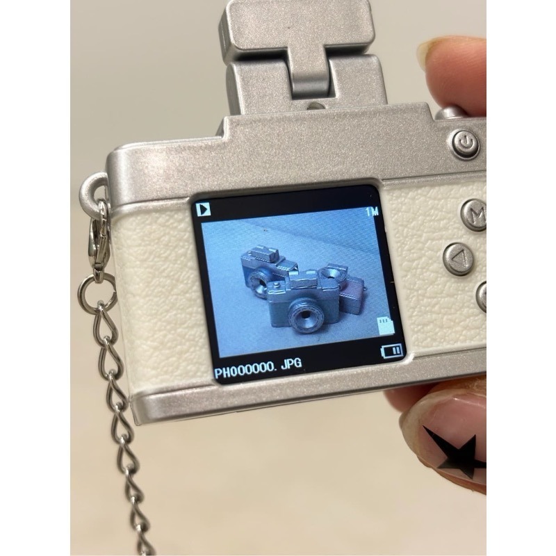 日本 3COINS迷你玩具相機 白/藍色 現貨-細節圖5