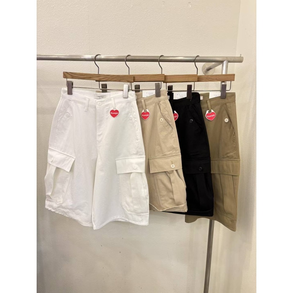 正韓 率性休閒工作五分褲 白M 現貨-細節圖9