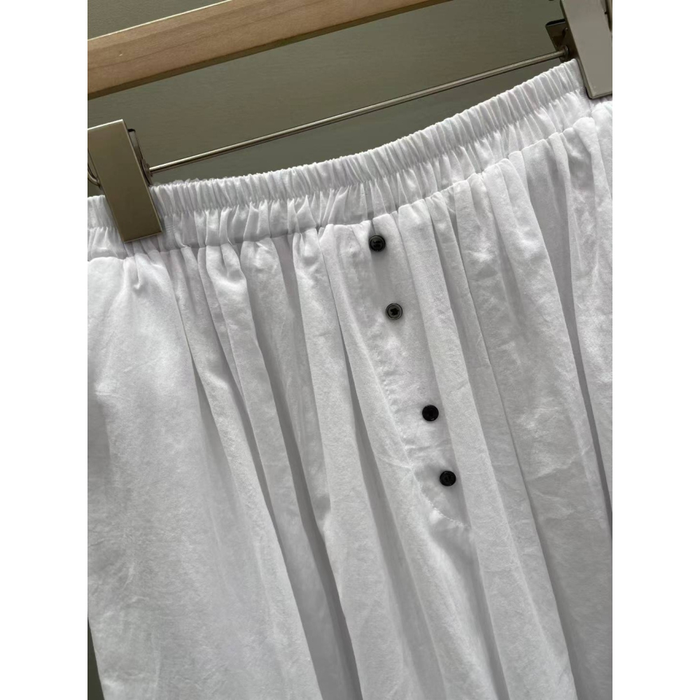 正韓 輕飄飄寬大休閒褲 白色 現貨-細節圖5