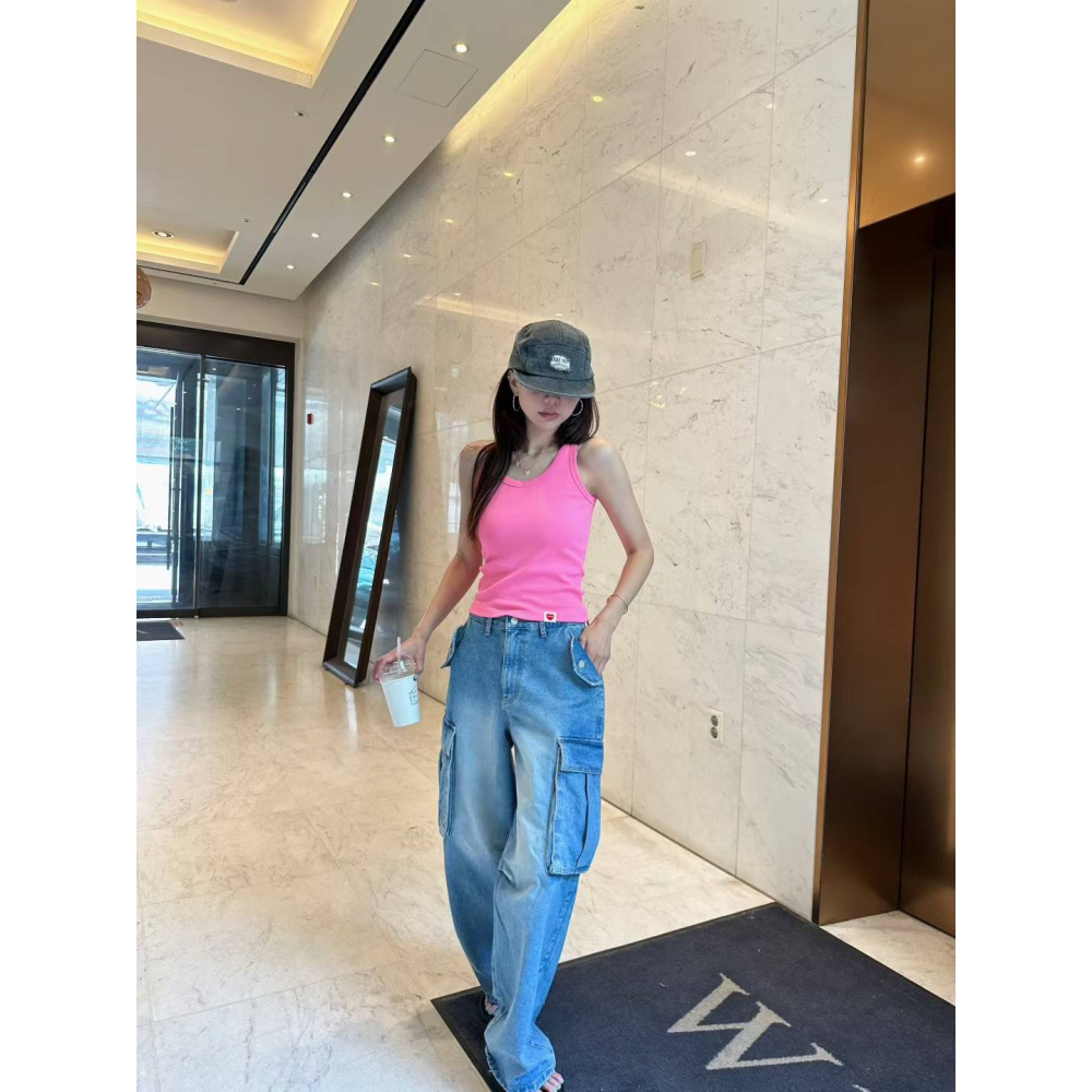 正韓 工作褲型牛仔褲 M號 現貨-細節圖4