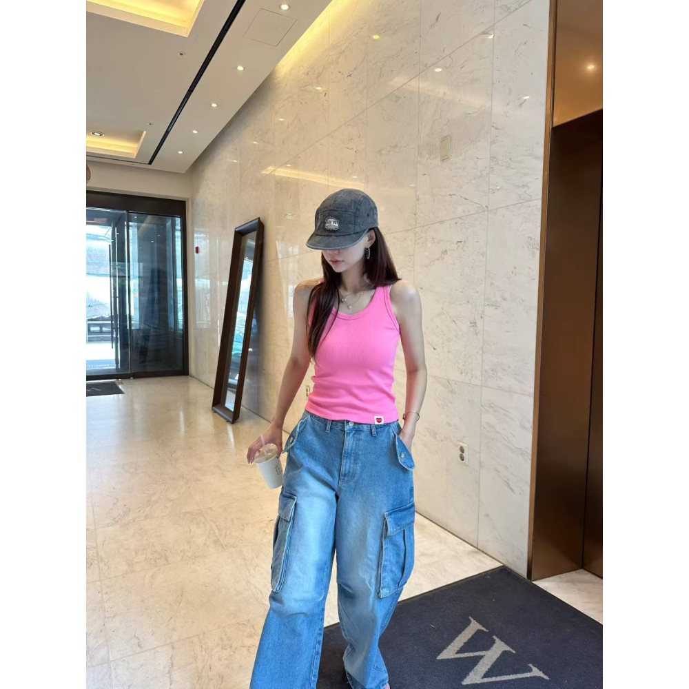 正韓 工作褲型牛仔褲 M號 現貨-細節圖5