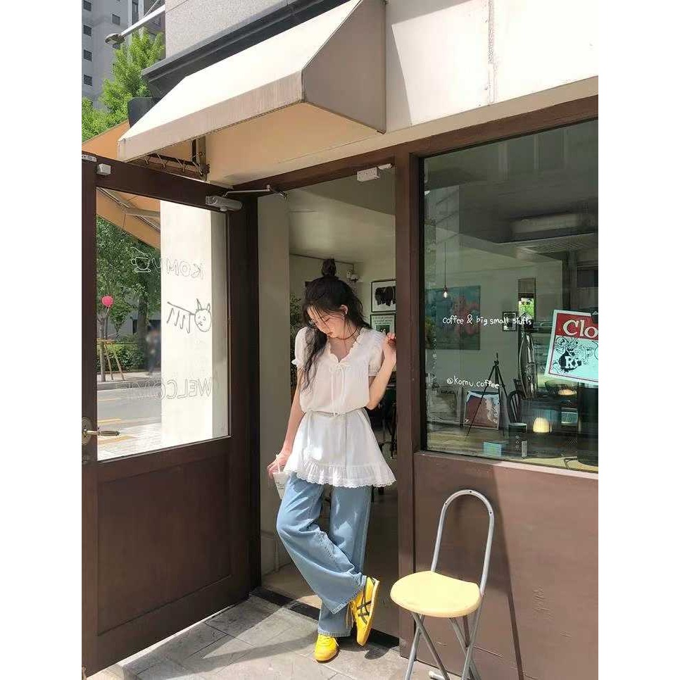 正韓 下擺緹花布短洋裝 現貨-細節圖4