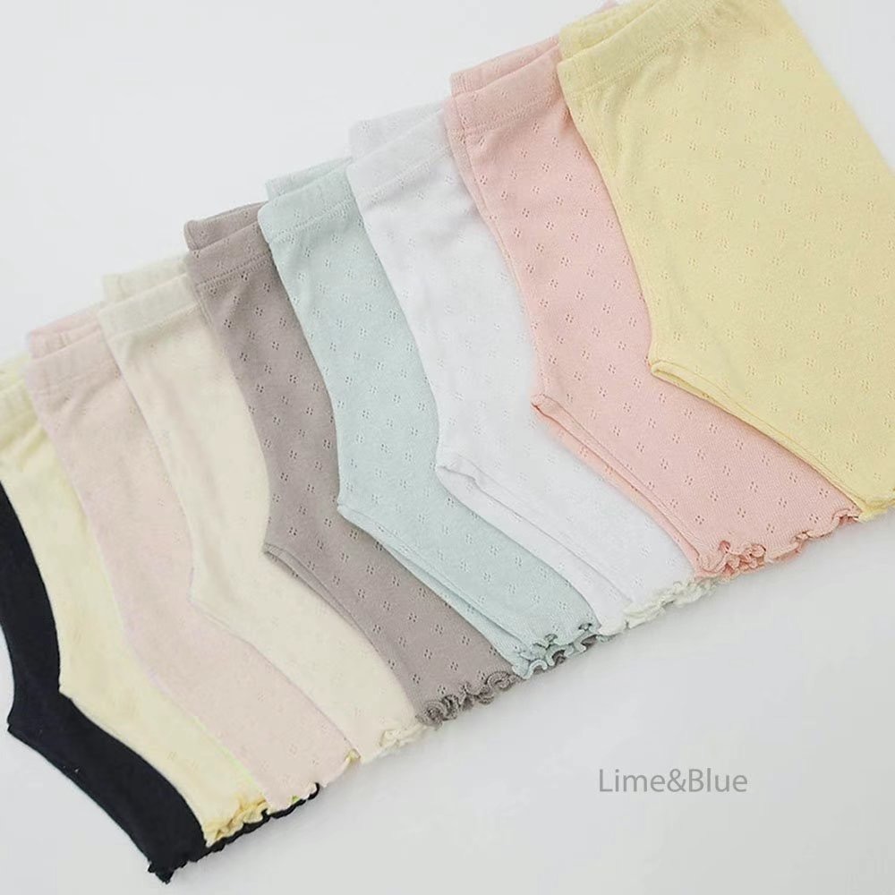 正韓童裝 木耳邊透氣純棉馬卡龍純色套裝 現貨-細節圖6