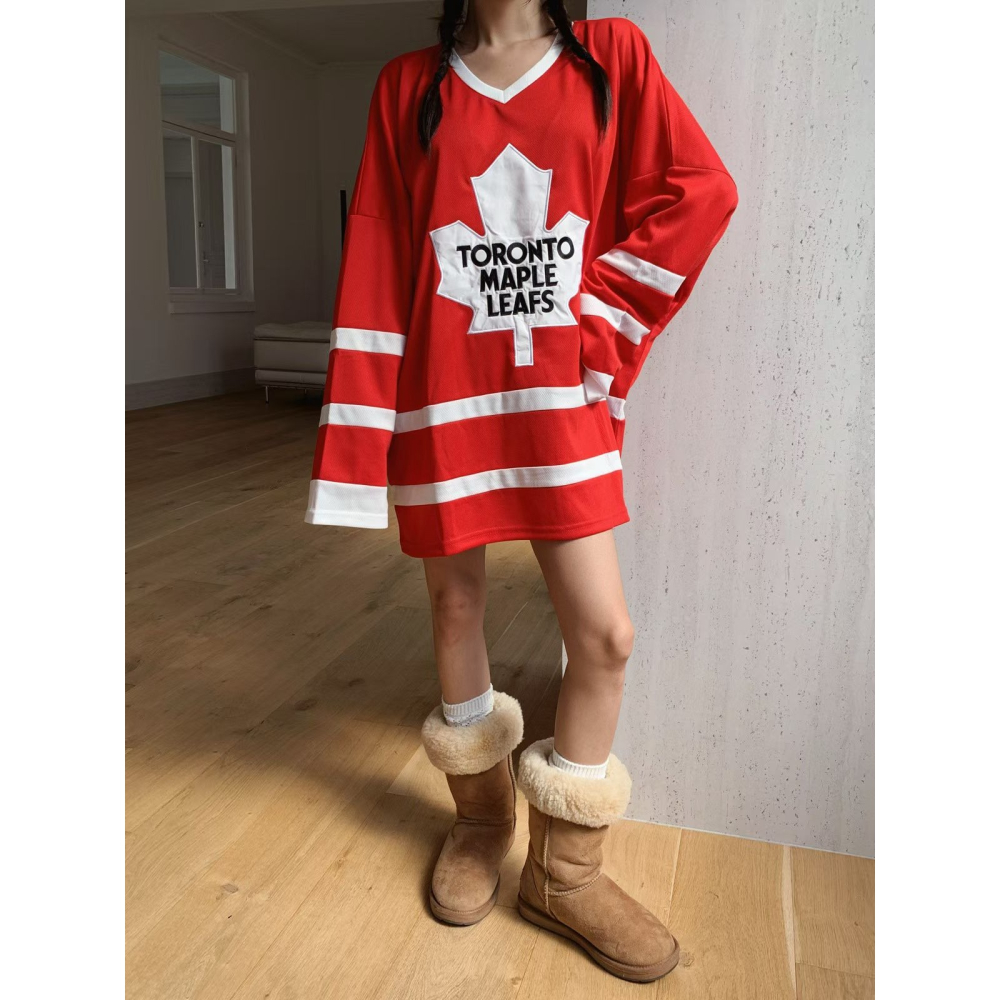 正韓 加拿大多倫多楓葉球衣T恤 紅/藍 現貨-細節圖5