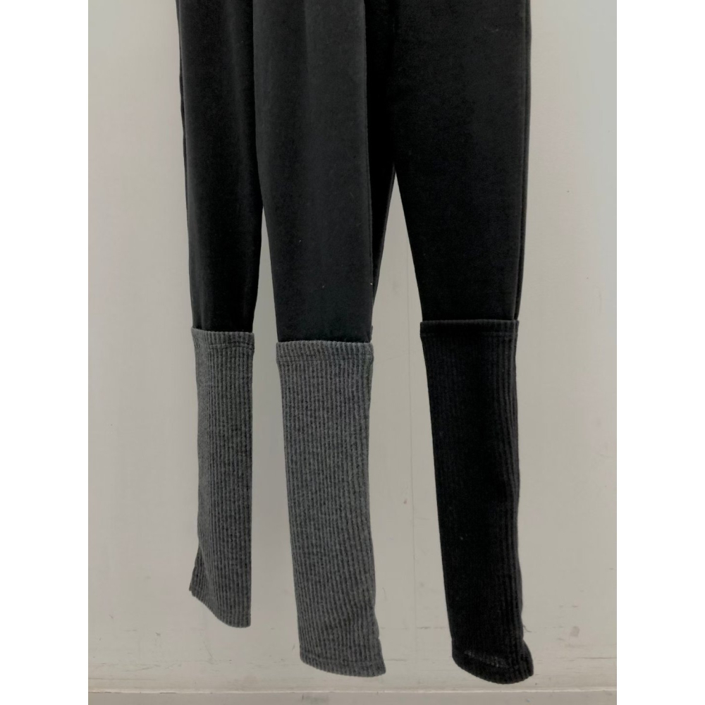 正韓 假襪套感內刷毛內搭褲 兩色 預購-細節圖9