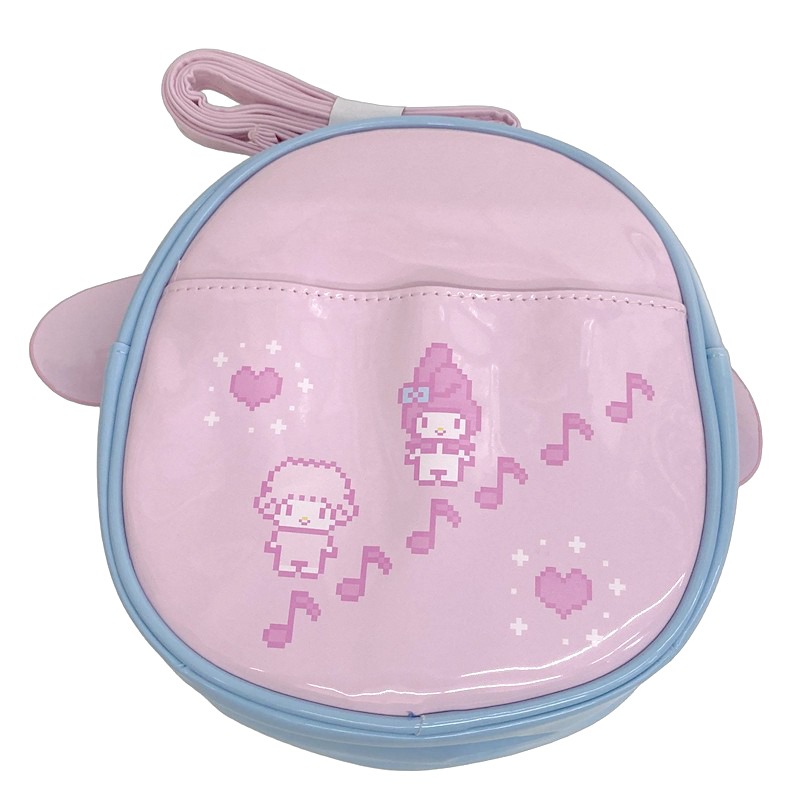 日本 三麗鷗Sanrio 電動造型透明窗斜背包 美樂蒂 現貨-細節圖2