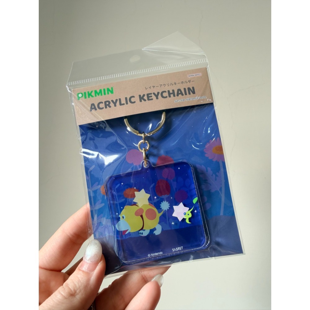 日本 皮克敏Pikmin 壓克力鑰匙圈 深藍/淺藍/黃米 現貨-規格圖4