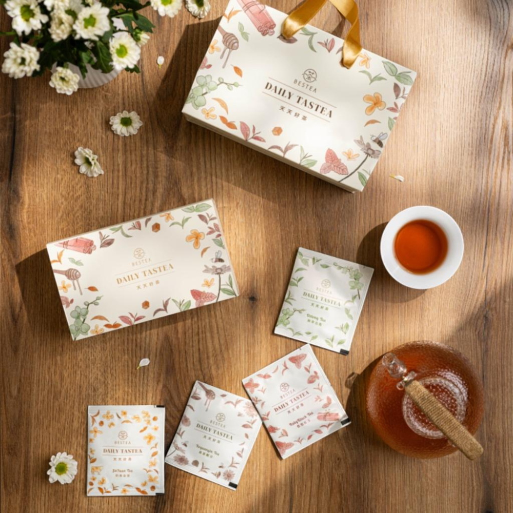 【天下第一好茶】天天好茶禮盒-原葉茶包20入-100% 原葉台灣茶葉｜立體茶包-細節圖2