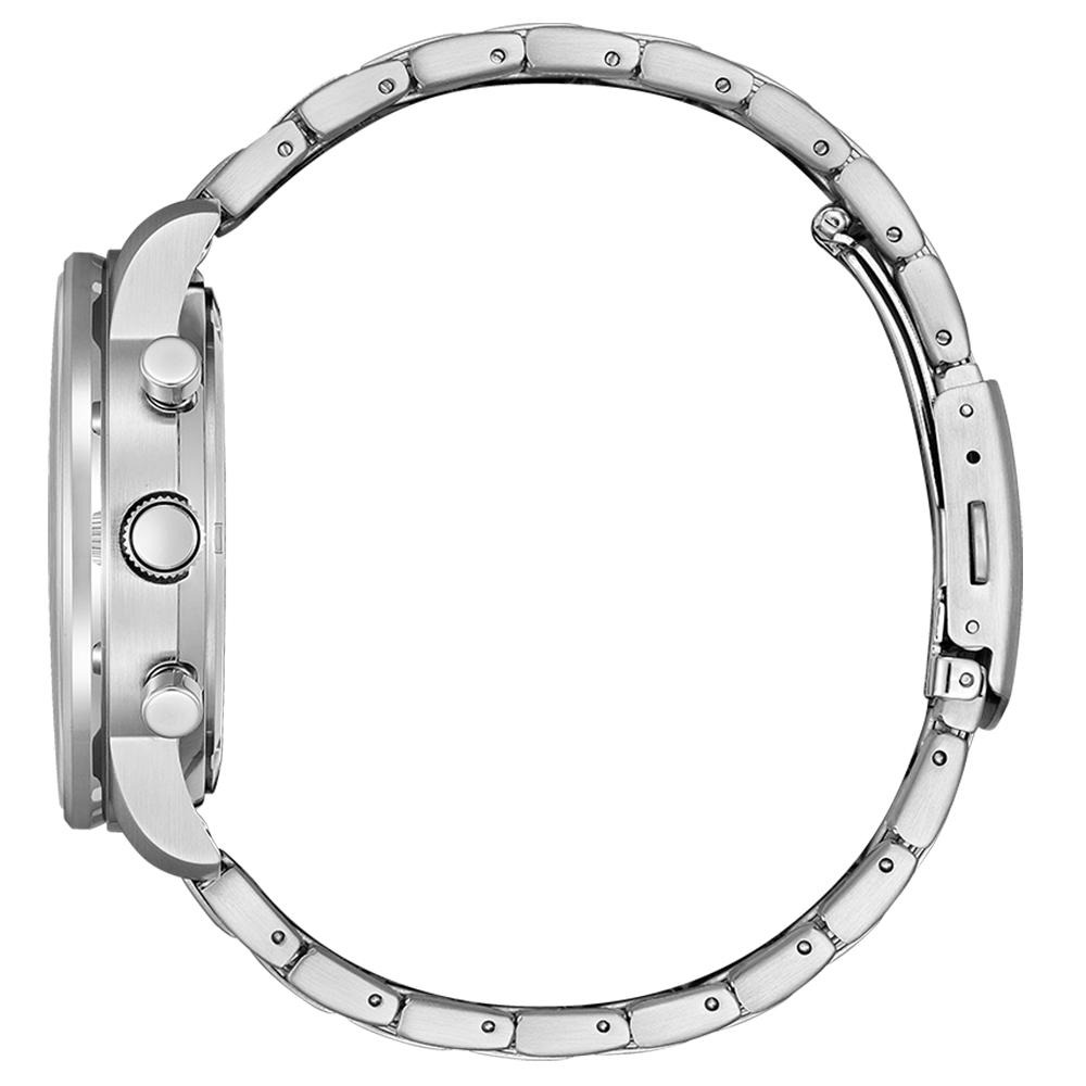 送禮首選★CITIZEN 星辰 Chronograph 光動能計時腕錶-41mm綠CA4500-91X 附提袋-細節圖2