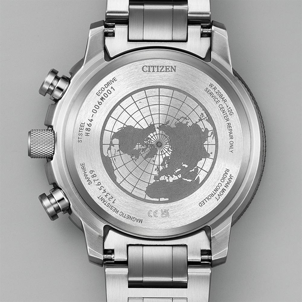 CITIZEN 星辰 PROMASTER 韋禮安配帶光動能電波飛行錶世界時區BY3006-53E-細節圖2