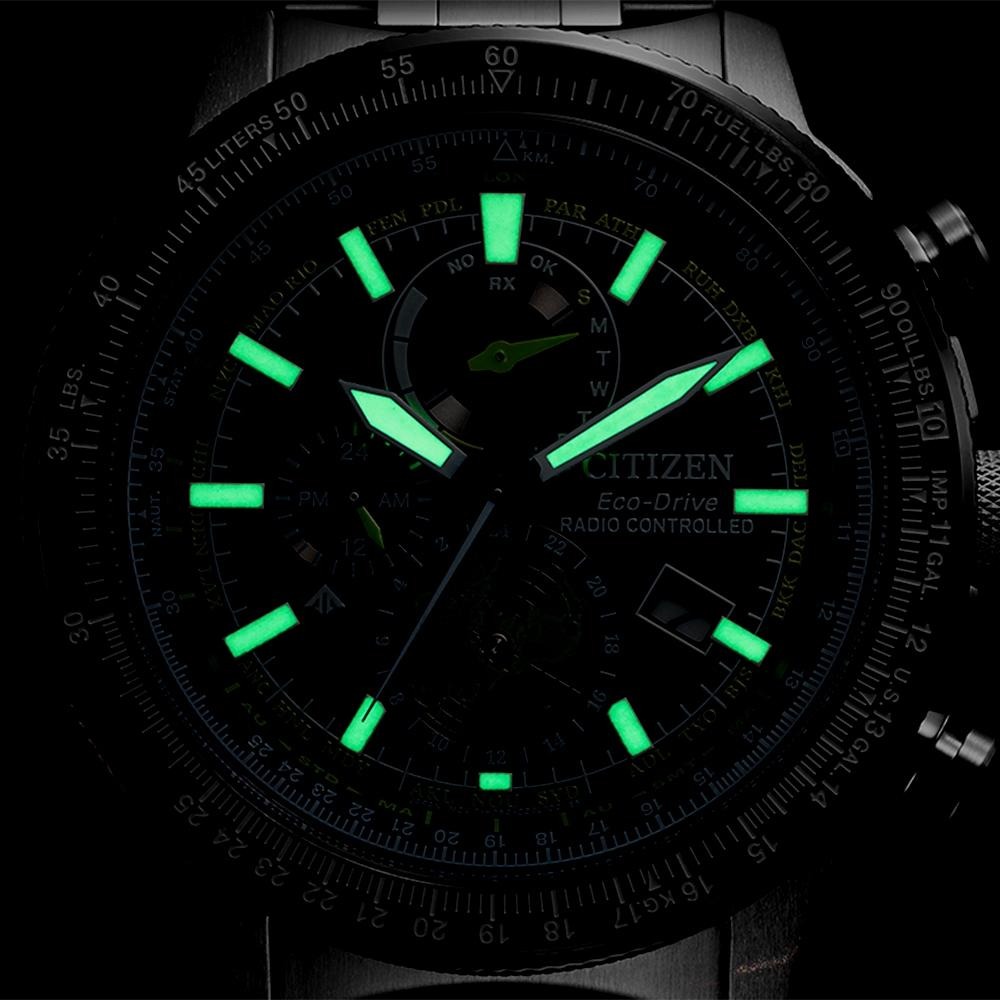CITIZEN 星辰 PROMASTER 韋禮安配帶光動能電波飛行錶世界時區BY3006-53E-細節圖6