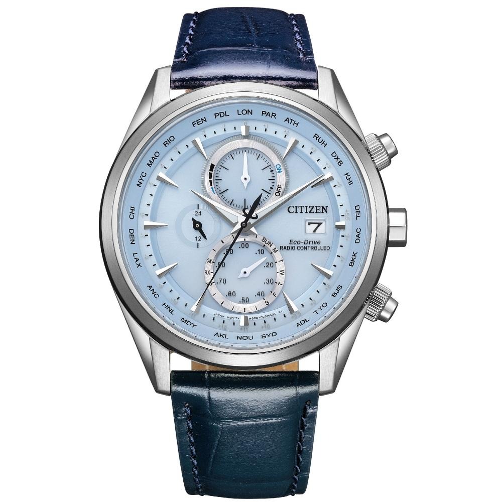 CITIZEN 星辰Chronograph系列希望之藍光動能腕錶CA4500-83M 附提袋-細節圖2