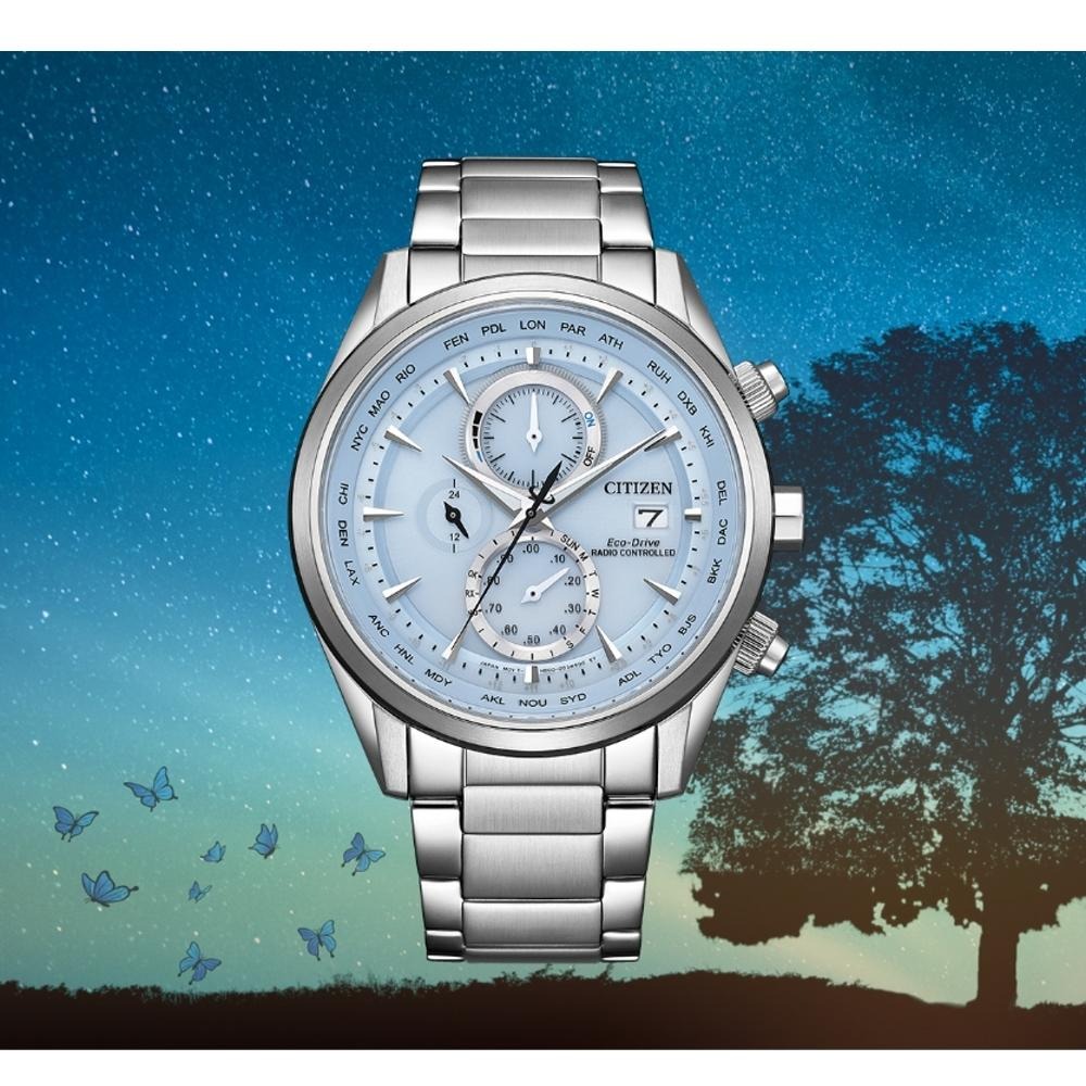 CITIZEN 星辰Chronograph系列希望之藍光動能腕錶CA4500-83M 附提袋-細節圖3