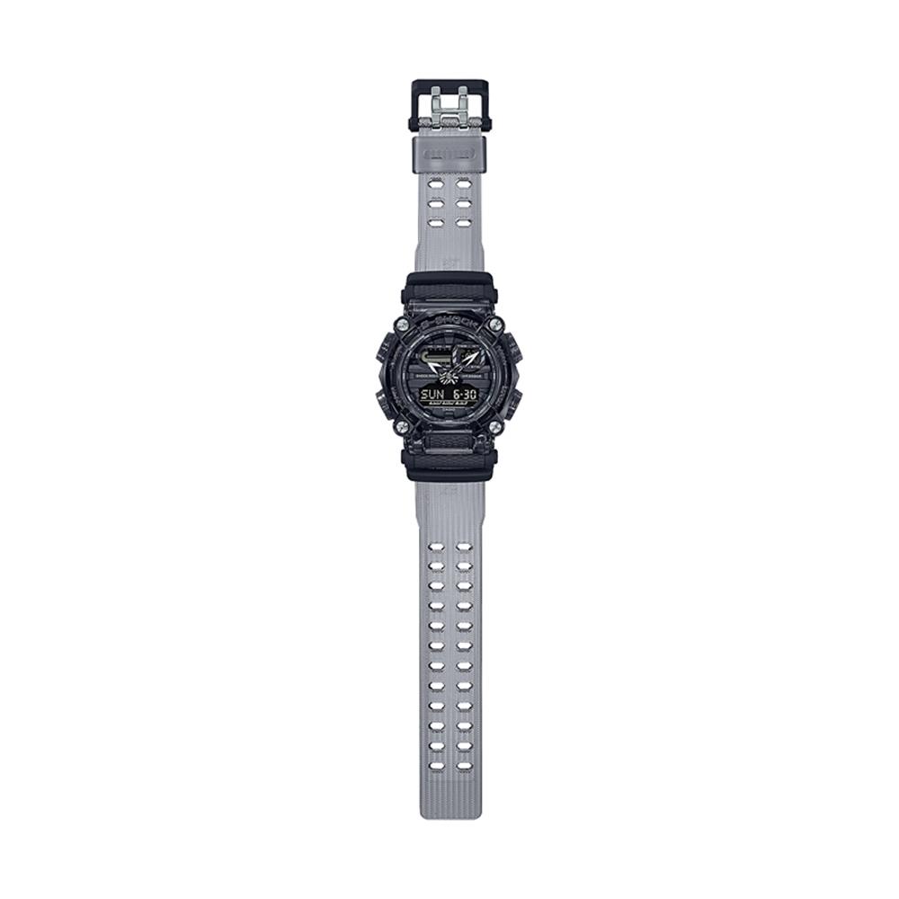 【CASIO 卡西歐】G-SHOCK 半透明系列雙顯手錶(GA-900SKE-8A)-細節圖4