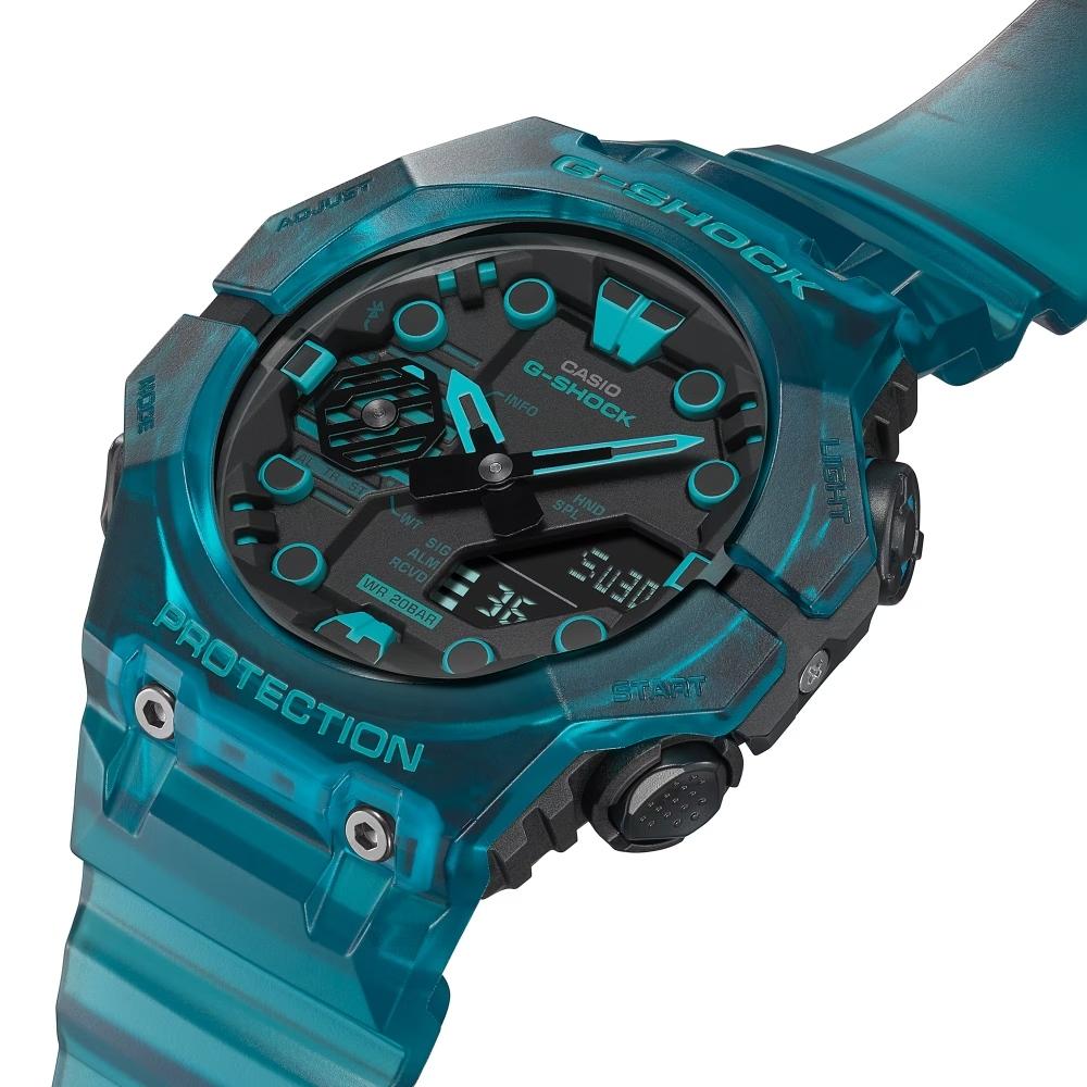 【CASIO 卡西歐】G-SHOCK 藍牙連線 時尚潮流雙顯腕錶(GA-B001G-2A)-細節圖6
