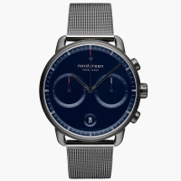Nordgreen Pioneer先鋒 深空灰系列藍面米蘭帶腕錶42mm(PI42GMMEGUNA)