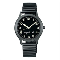 《agnes b.》25周年紀念 時尚簡約定番腕錶-黑x灰/34mm (VJ21-KR00D/BH8018X1)