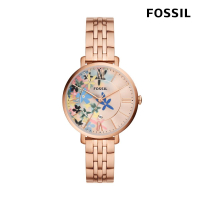 FFOSSIL Jaqueline 炫彩錶玫瑰金不鏽鋼女漾鍊帶/36MM/ES5185