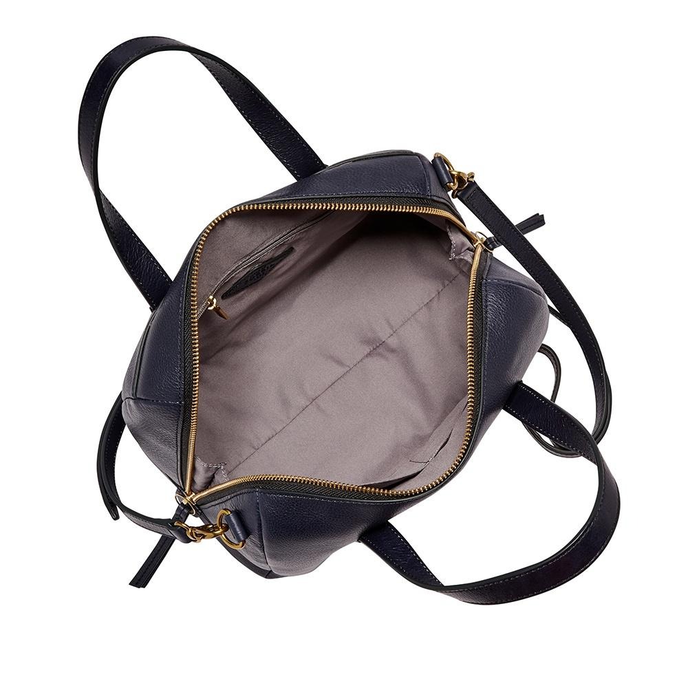 FOSSIL Sydney Satchel 波士頓包-藍色 SHB1978406-細節圖2