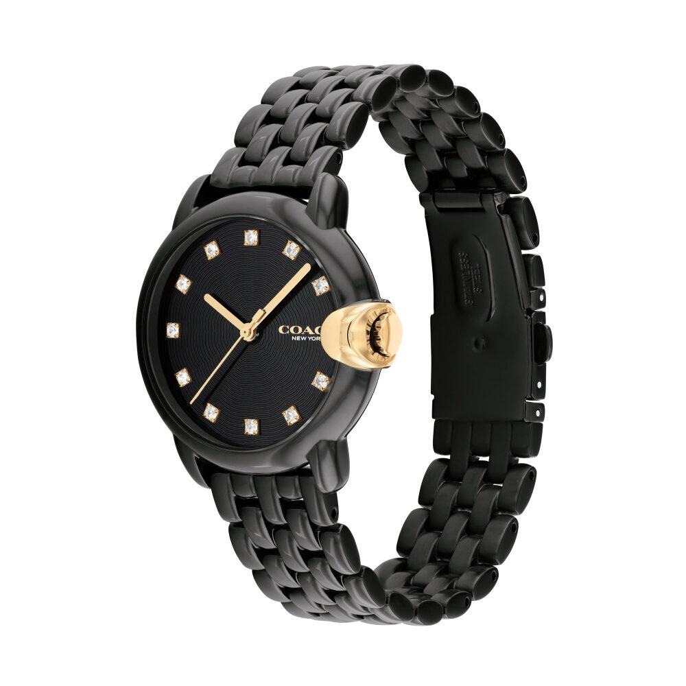COACH 奢華質感黑鋼腕錶32mm(14503821)-細節圖2