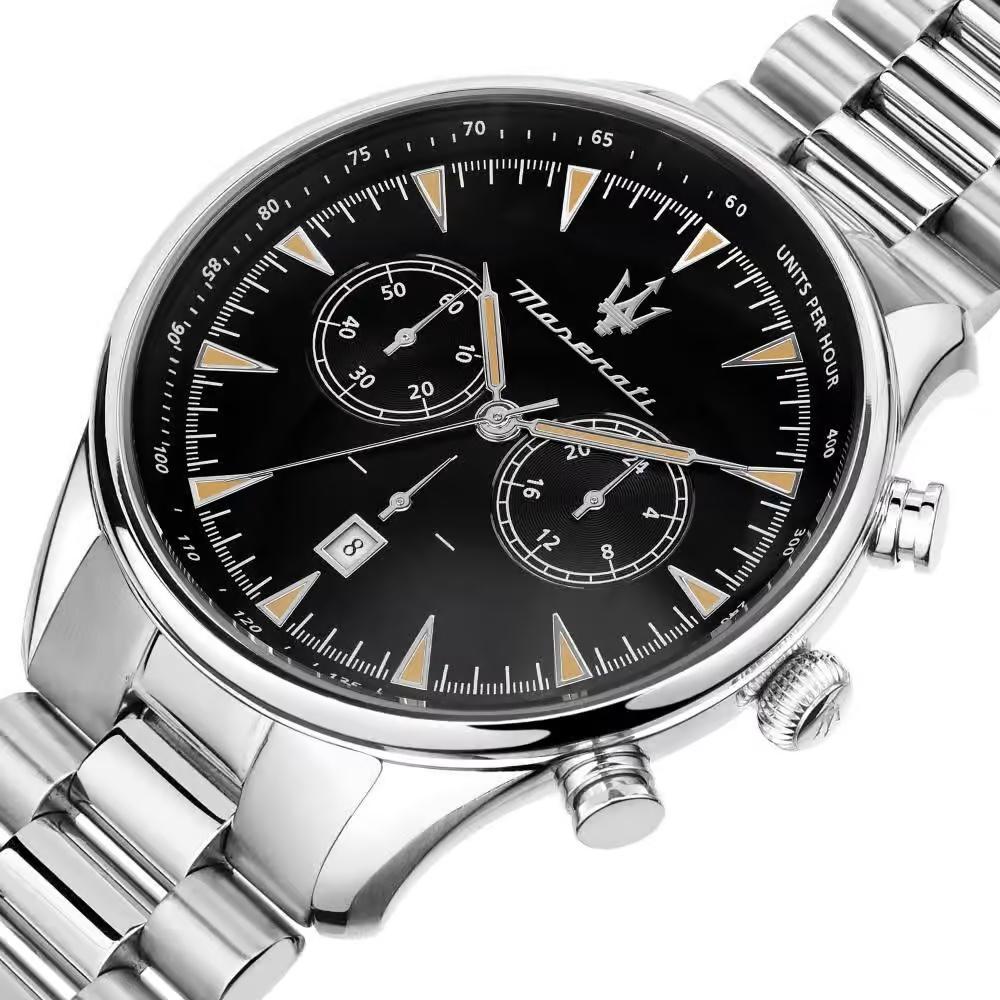 MASERATI 瑪莎拉蒂 經典黑面計時腕錶45mm(R8873646004)-細節圖3