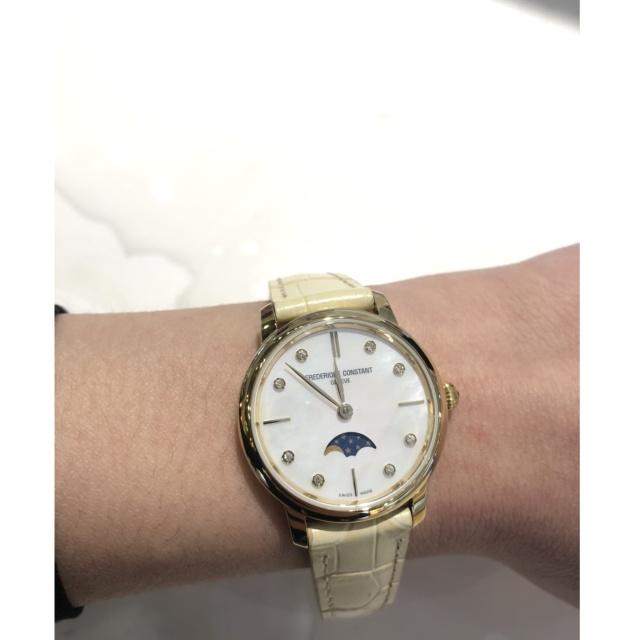 CONSTANT 康斯登/真鑽超薄月相石英腕錶/FC-206MPWD1S5-細節圖2