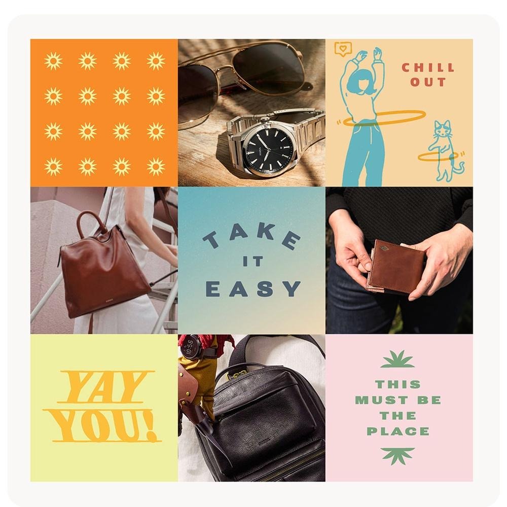 FOSSIL Skylar 真皮手提側背兩用包-咖啡色 SHB2656213-細節圖3