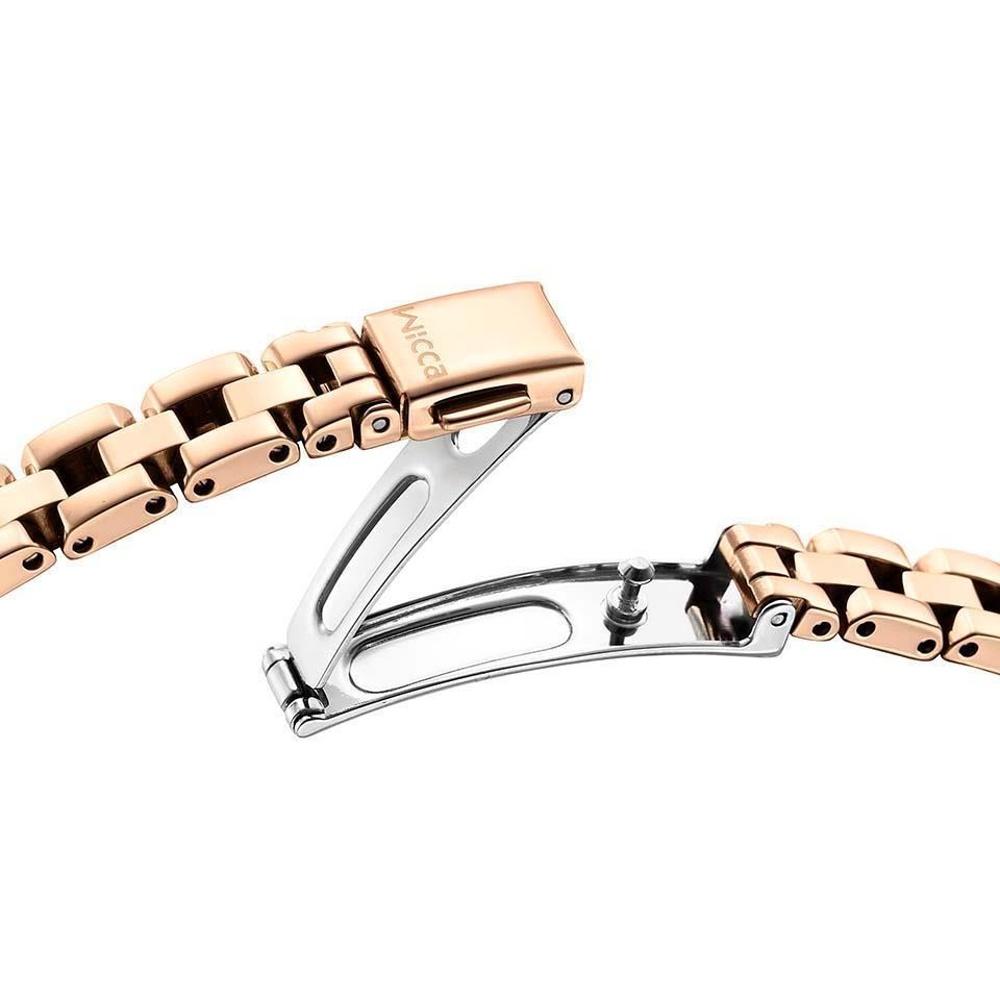 CITIZEN wicca公主系列玫瑰金太陽能套組腕錶KP3-660-95-細節圖3