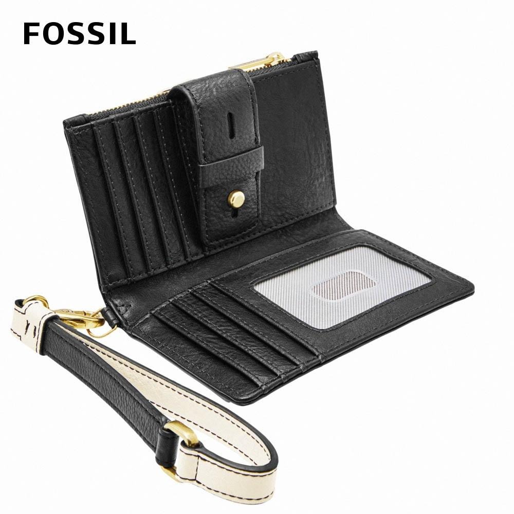 FOSSIL  Willa 扣帶造型手拿中短夾-黑色 SL6334001-細節圖6