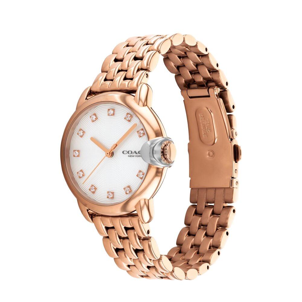 COACH 奢華質感玫瑰金腕錶32mm(14503820)-細節圖2