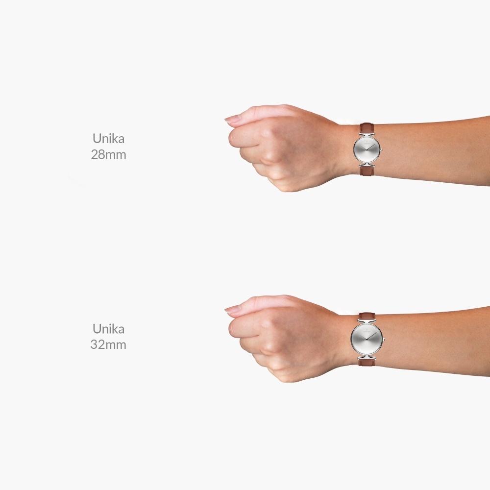 Nordgreen Unika優雅獨特 鈦鋼米蘭錶帶腕錶28mm(UN28RGMEROPM)-細節圖7