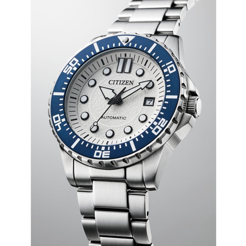 CITIZEN 星辰Mechanical經典白面藍框機械腕錶NJ0171-81A-細節圖2