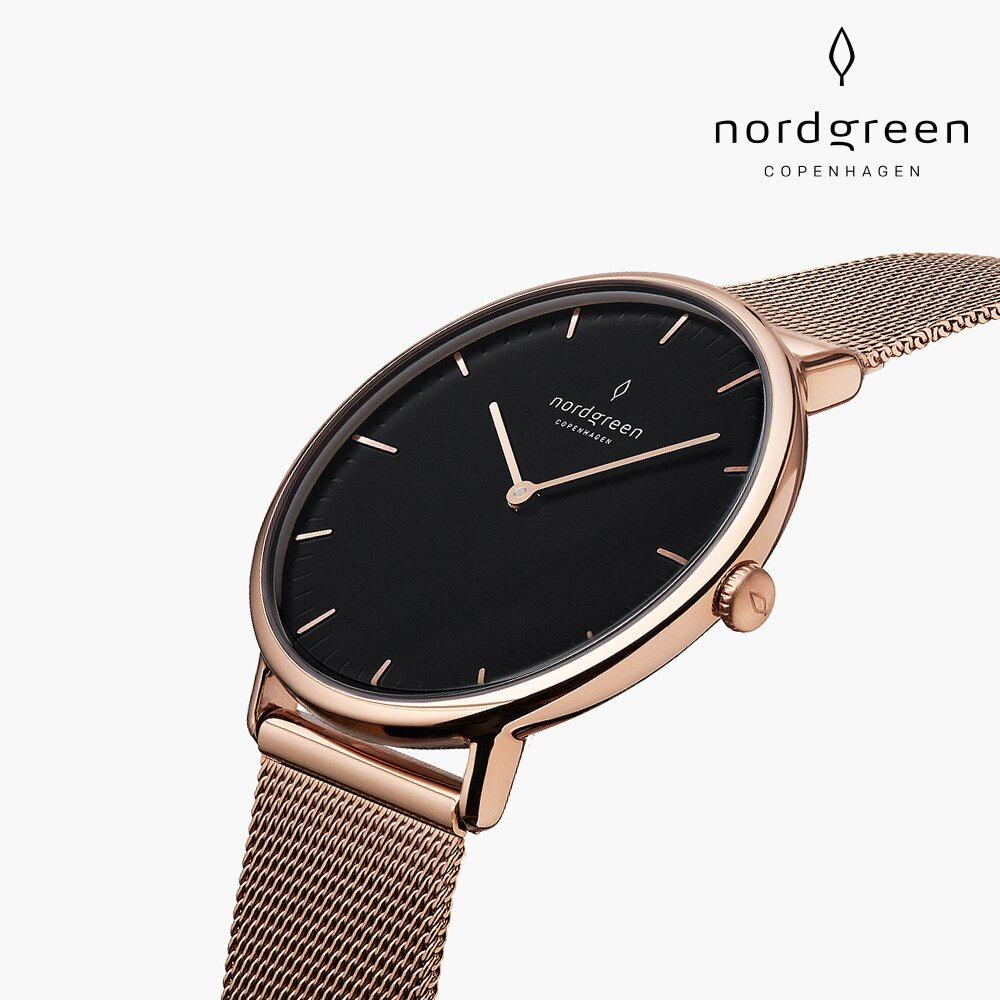 Nordgreen Native本真 玫瑰金米蘭帶腕錶40mm(NR40RGMEROBL)-細節圖2