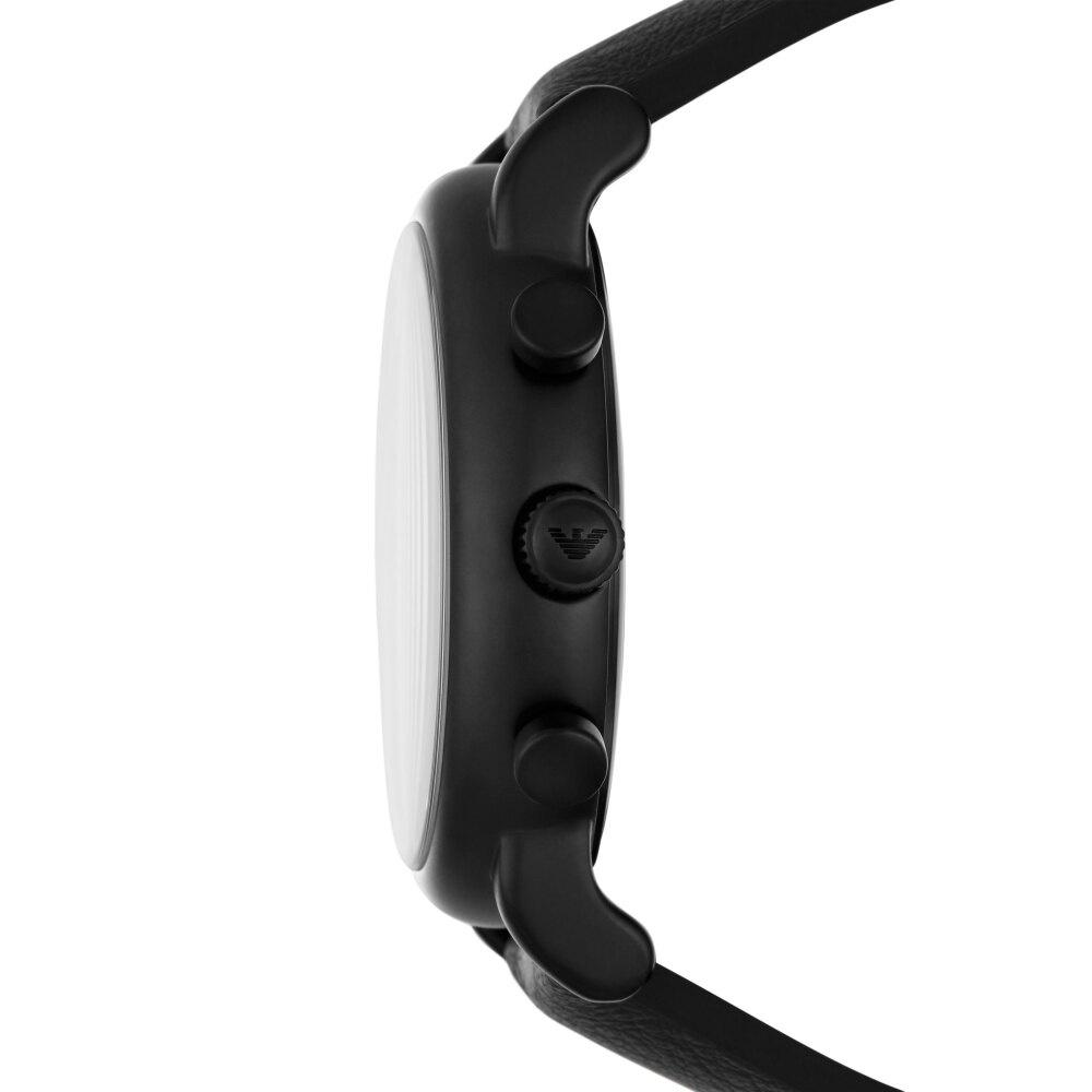 EMPORIO ARMANI經典黑鋼藍面計時腕錶46mm(AR11351)-細節圖3