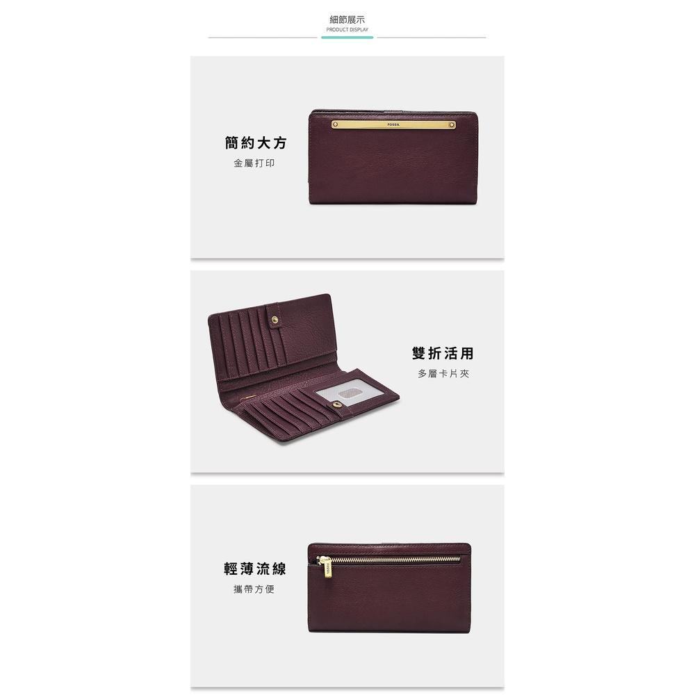 【FOSSIL】Liza 輕巧型真皮零錢袋長夾- SL7891503-細節圖4