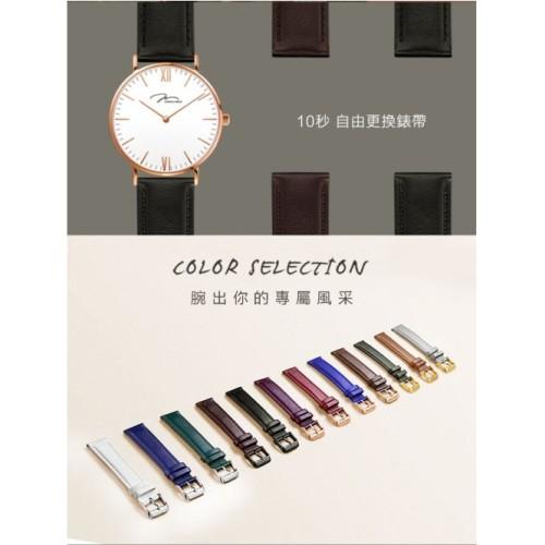 【J&V】極簡系列低調玫瑰金(Y01646-Q3.PPWLB)-黑色40mm-細節圖2