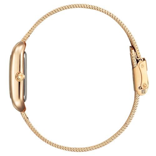 CITIZEN星辰 優雅方形米蘭帶光動能腕錶EM0493-85P-細節圖2