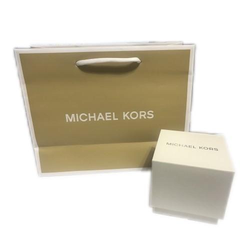MICHAEL KORS經典三眼計時玫瑰金膠帶腕錶/MK8184-細節圖3
