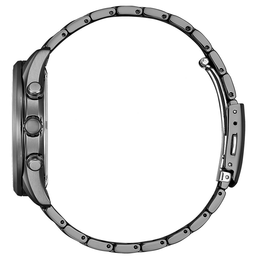 CITIZEN 星辰 GENTS 亞洲限定 光動能 碼錶計時腕錶-42mm AT2577-57L-細節圖2