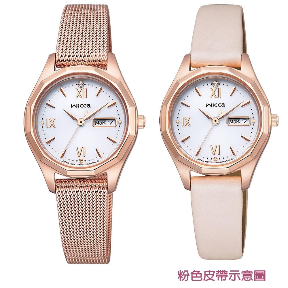 CITIZEN 星辰 wicca 少女系列 太陽能女錶-KH3-568-13 手錶-細節圖2